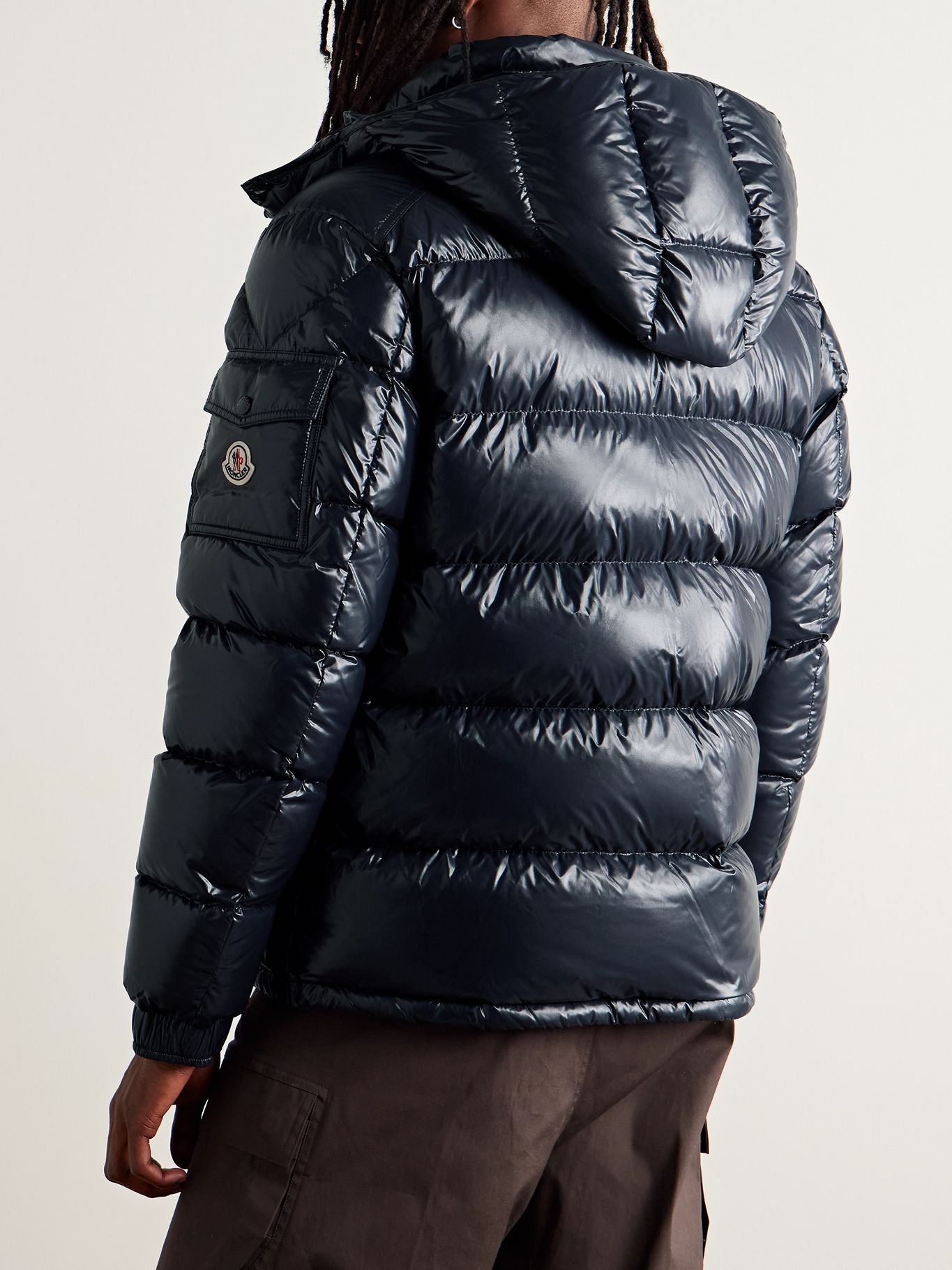 MONCLER Maya Logo-Appliquéd Quilted Nylon Hooded Down Jacket