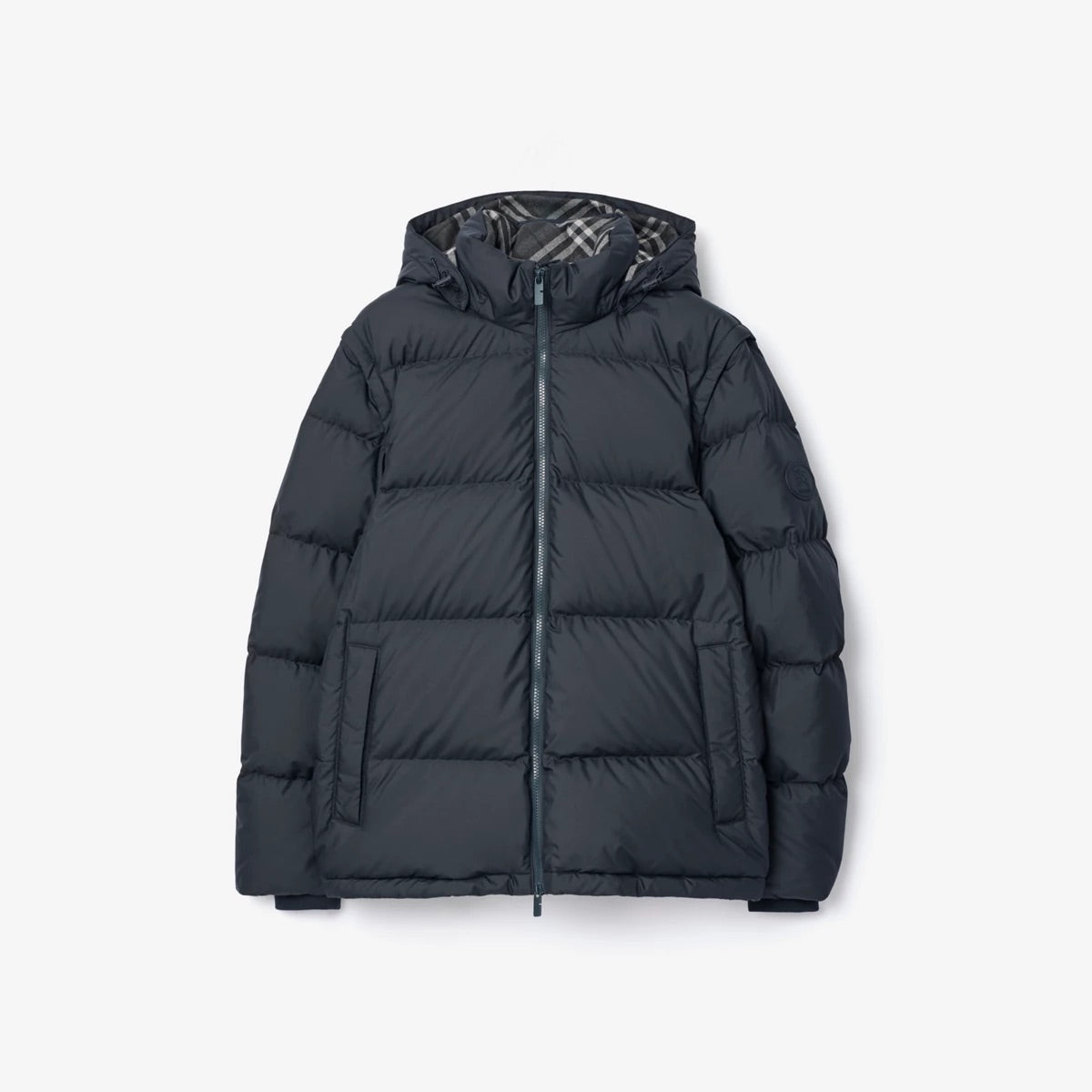 Burberry Black Detachable-Sleeve Puffer Jacket – Men