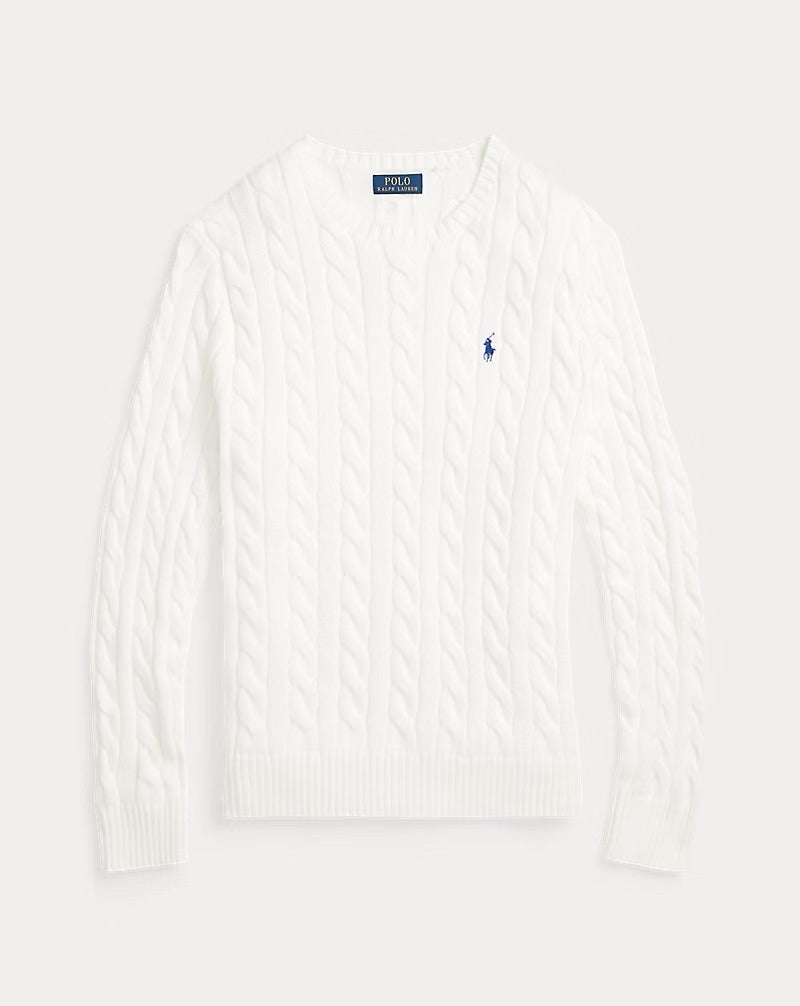 Ralph Lauren Cable-Knit Cotton Jumper – White