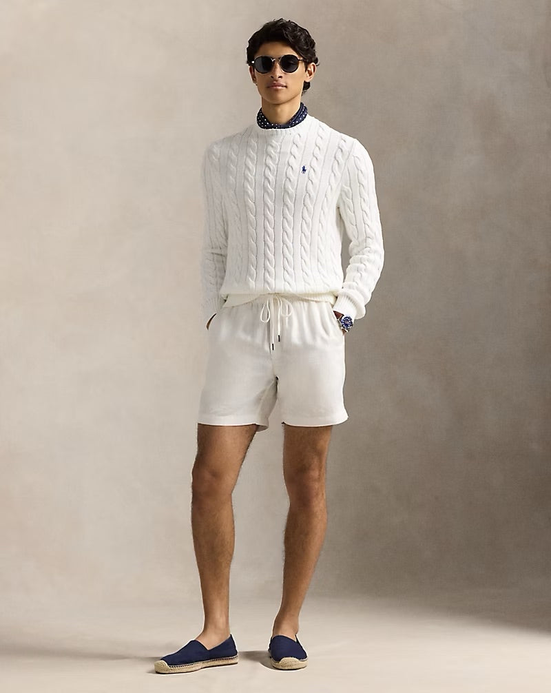 Ralph Lauren Cable-Knit Cotton Jumper – White