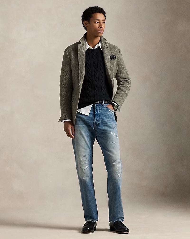 Ralph Lauren Cable-Knit Cotton Jumper – Black