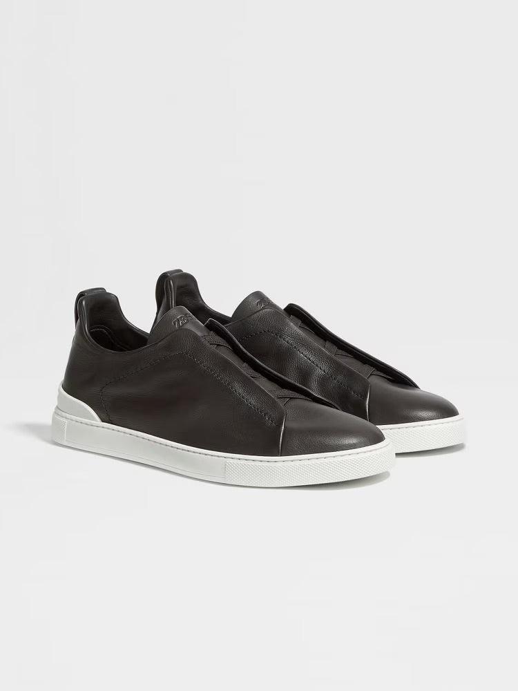 Zegna Brown Triple Stitch™ Secondskin Sneakers