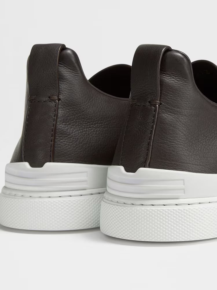 Zegna Brown Triple Stitch™ Secondskin Sneakers