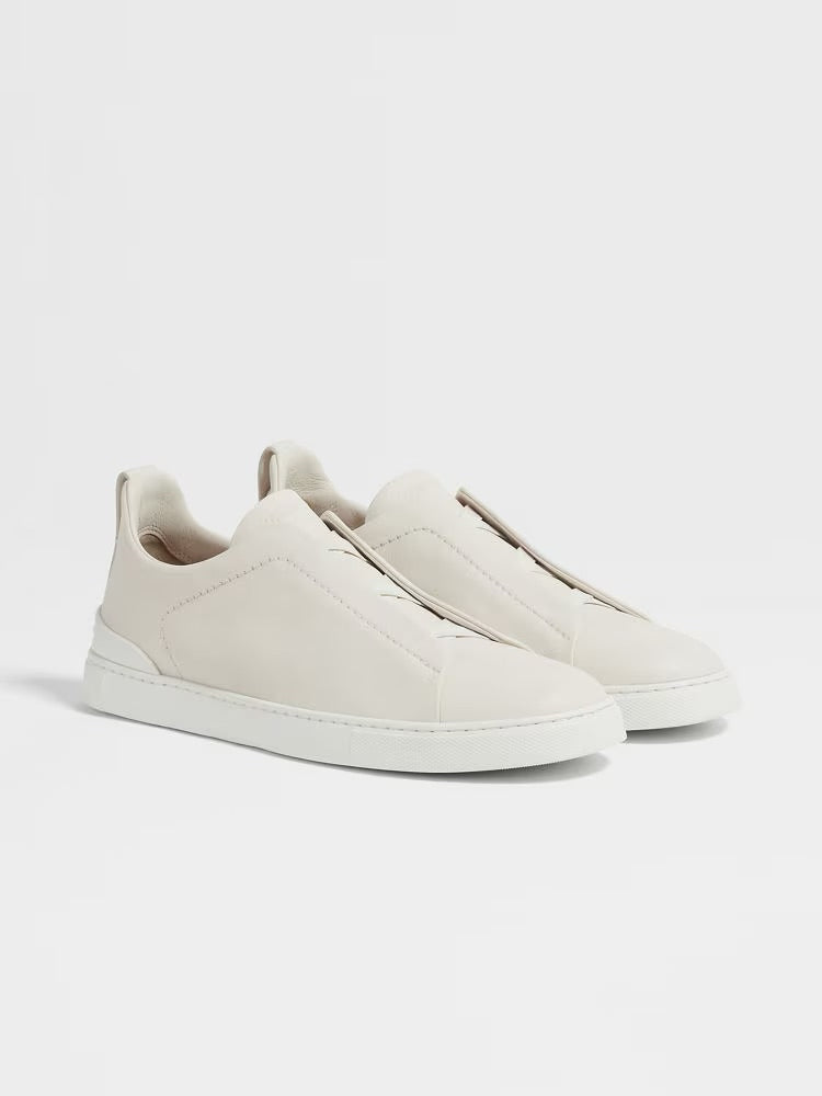 Zegna White Triple Stitch™ Secondskin Sneakers