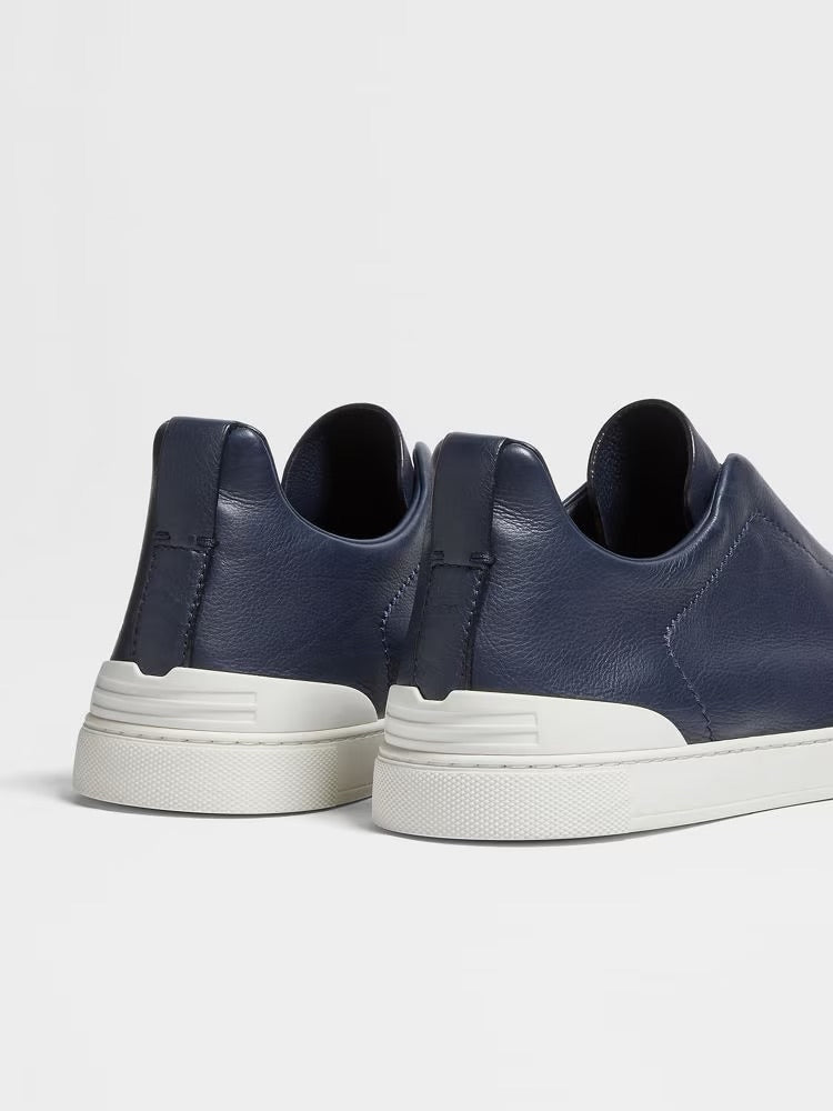 Zegna Blue Triple Stitch™ Secondskin Sneakers