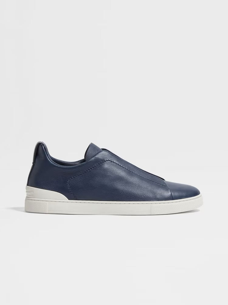 Zegna Blue Triple Stitch™ Secondskin Sneakers
