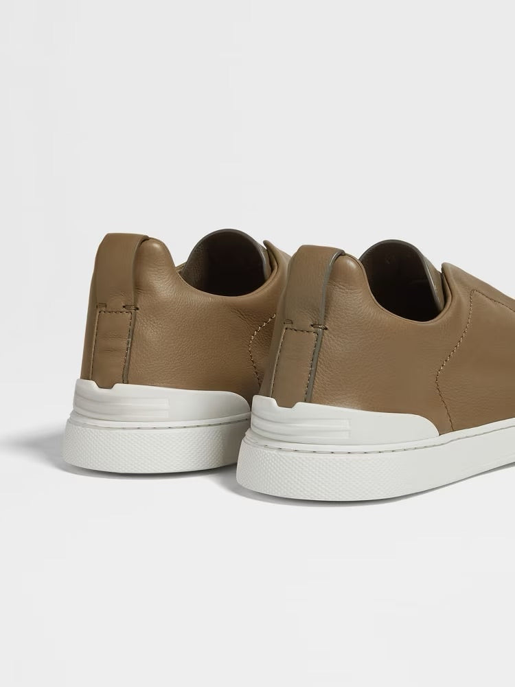 Zegna Khaki Triple Stitch™ Secondskin Sneakers