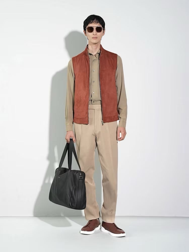 Zegna Brown Triple Stitch™ Secondskin Sneakers