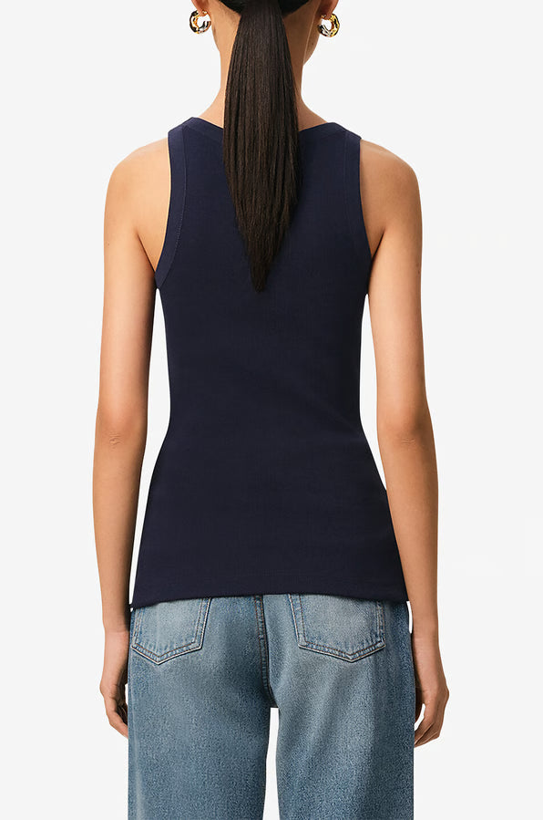 Ami de Coeur ribbed cotton tank top