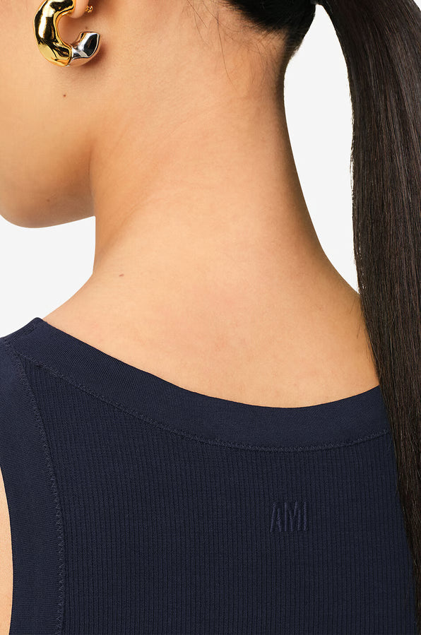 Ami de Coeur ribbed cotton tank top